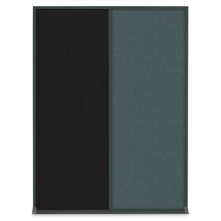 United Visual Products Single Door Radius Plus Corkboard, 18"X UV8000PLUS-BRONZE-COBACC